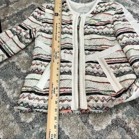 Iro Womens Elomi Zip-Front multicolor Jacket size small - Picture 13 of 16